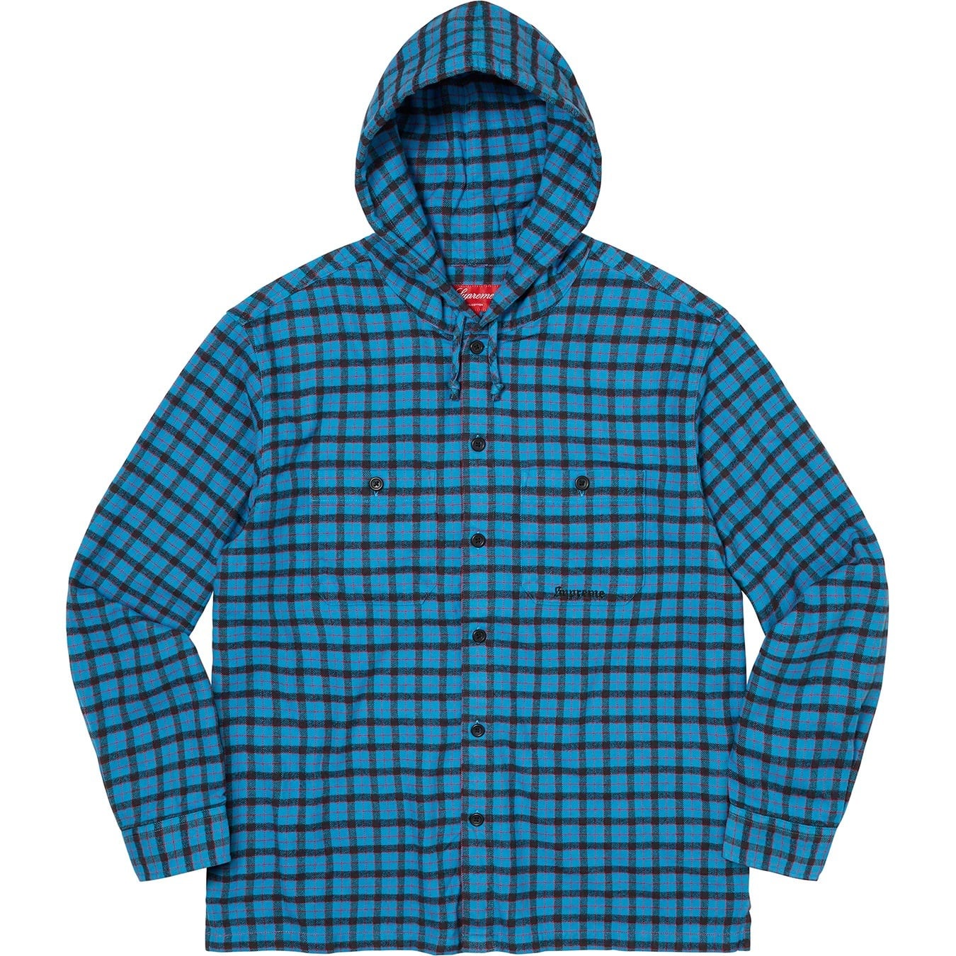 Mini Plaid Hooded Shirt view 4